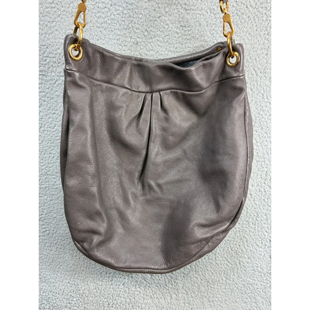 Marc by Marc Jacobs Classic Q Hillier Hobo Shoulder Bag Womens Medium Gray